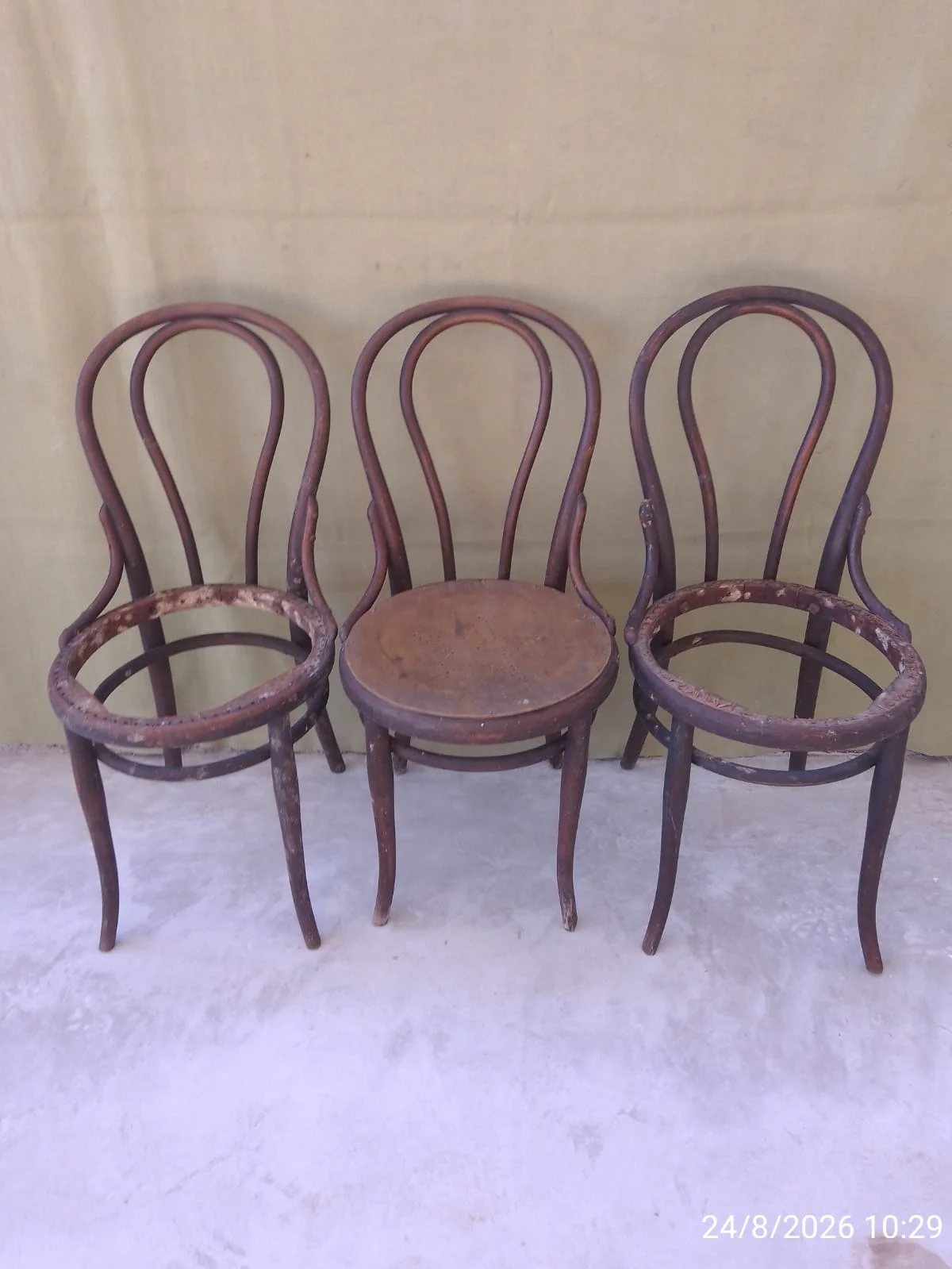 Juego X2 sillas Thonet de madera — foto 2