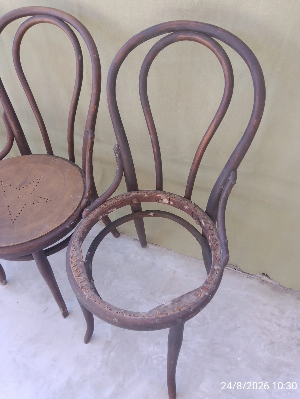 Juego X2 sillas Thonet de madera — foto 5