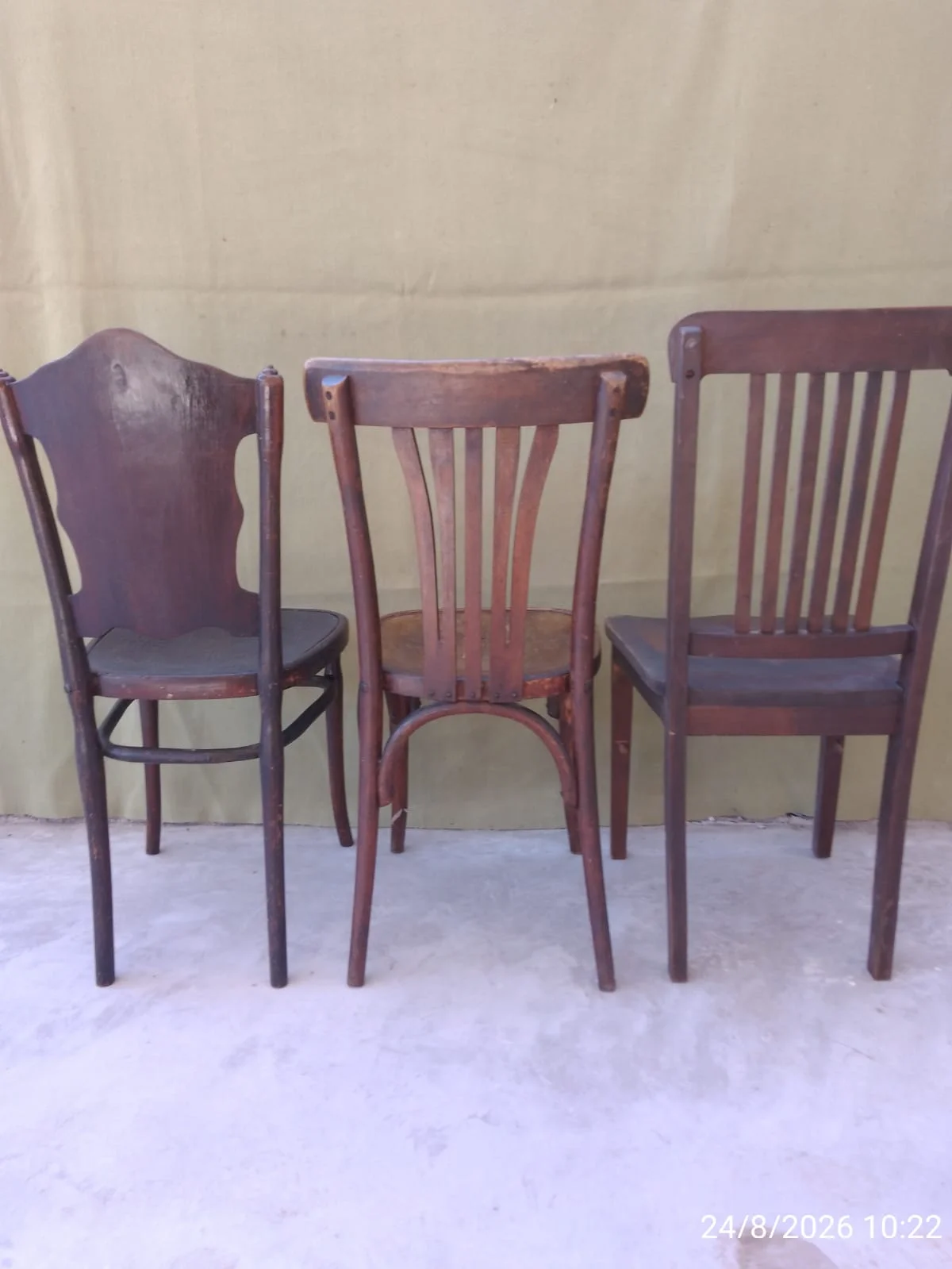 Juego X3 sillas de diseño para restaurar — foto 8