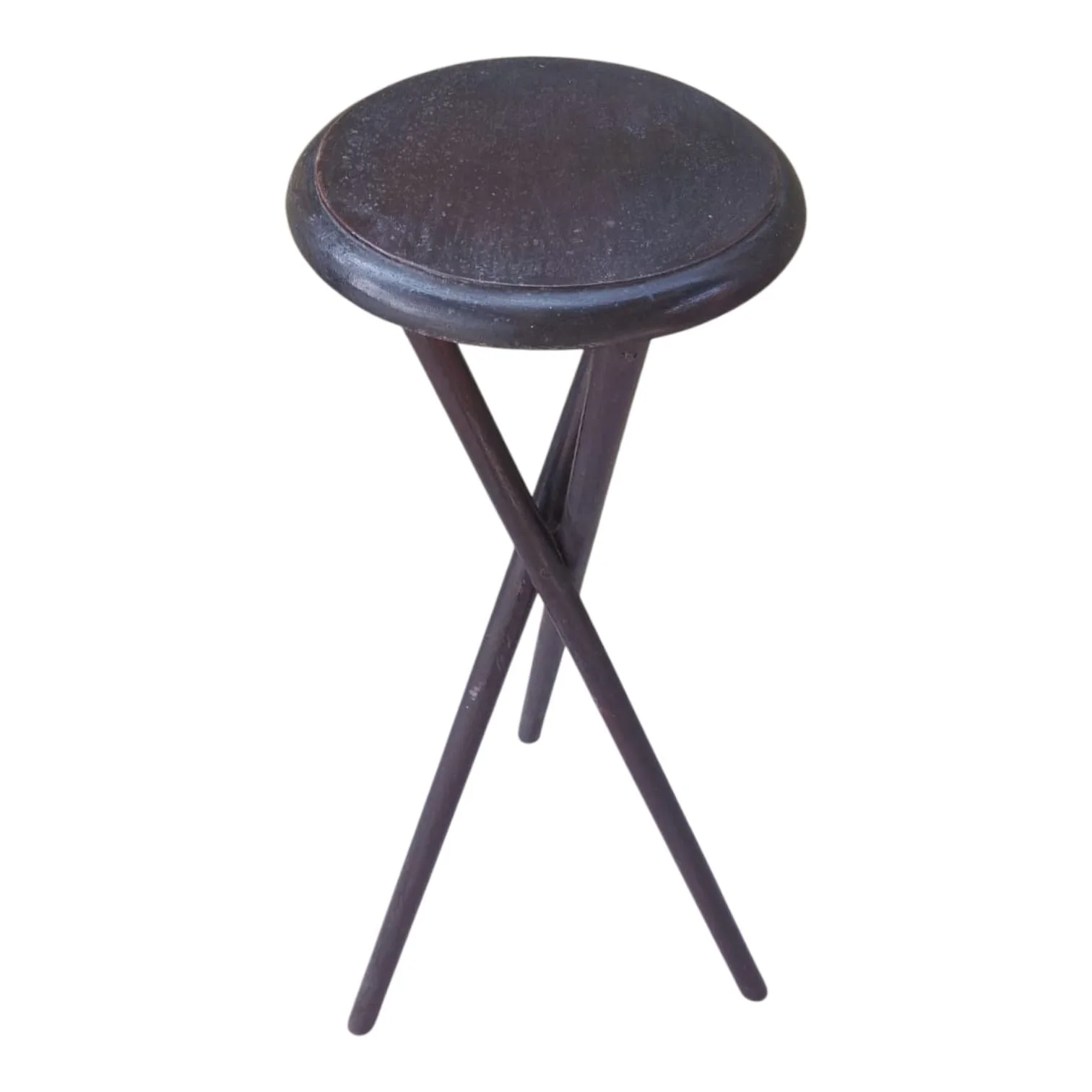 Mesa auxiliar pedestal de madera — foto 2