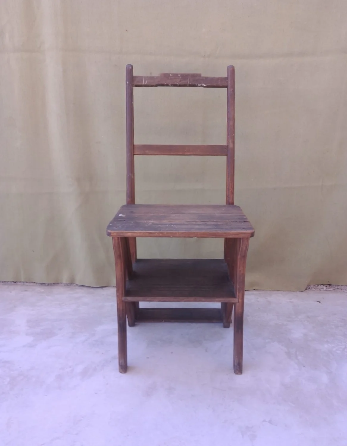 Silla tipo escalera de madera 4 peldaños — foto 2