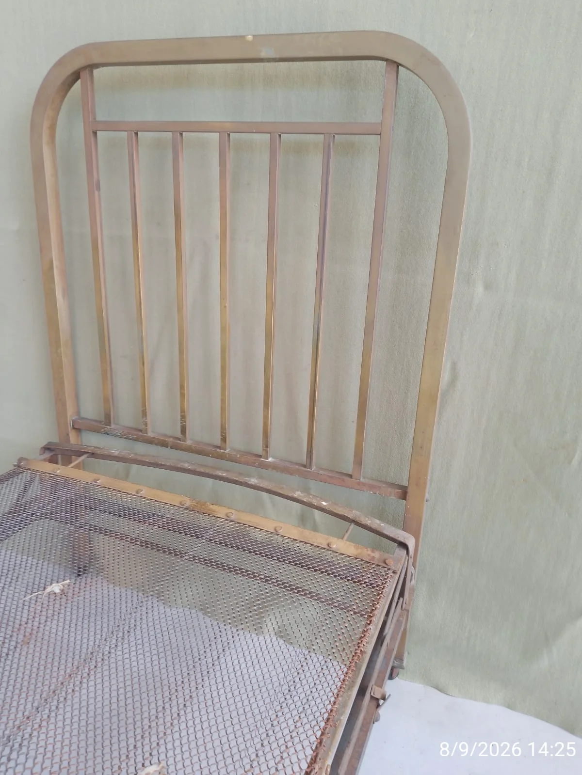 Cama de Bronce antigua 1 Plaza — foto 6