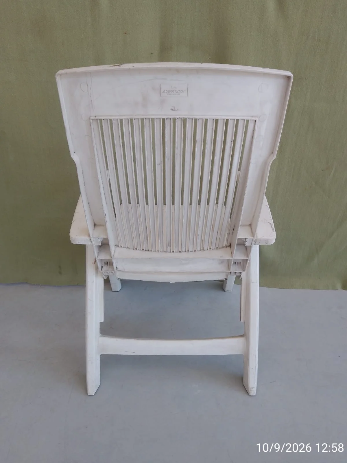 Silla reposera de plástico reclinable — foto 5
