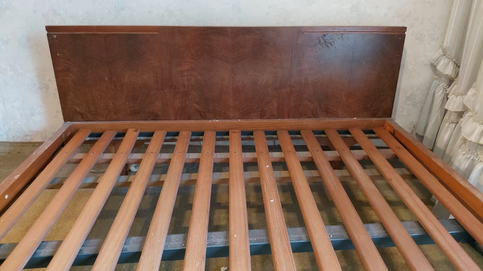 Cama 2 Plazas De Madera Maciza Vintage — foto 4