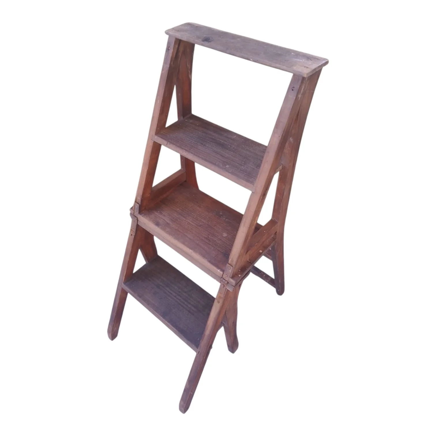 Silla tipo escalera de madera 4 peldaños — foto 3