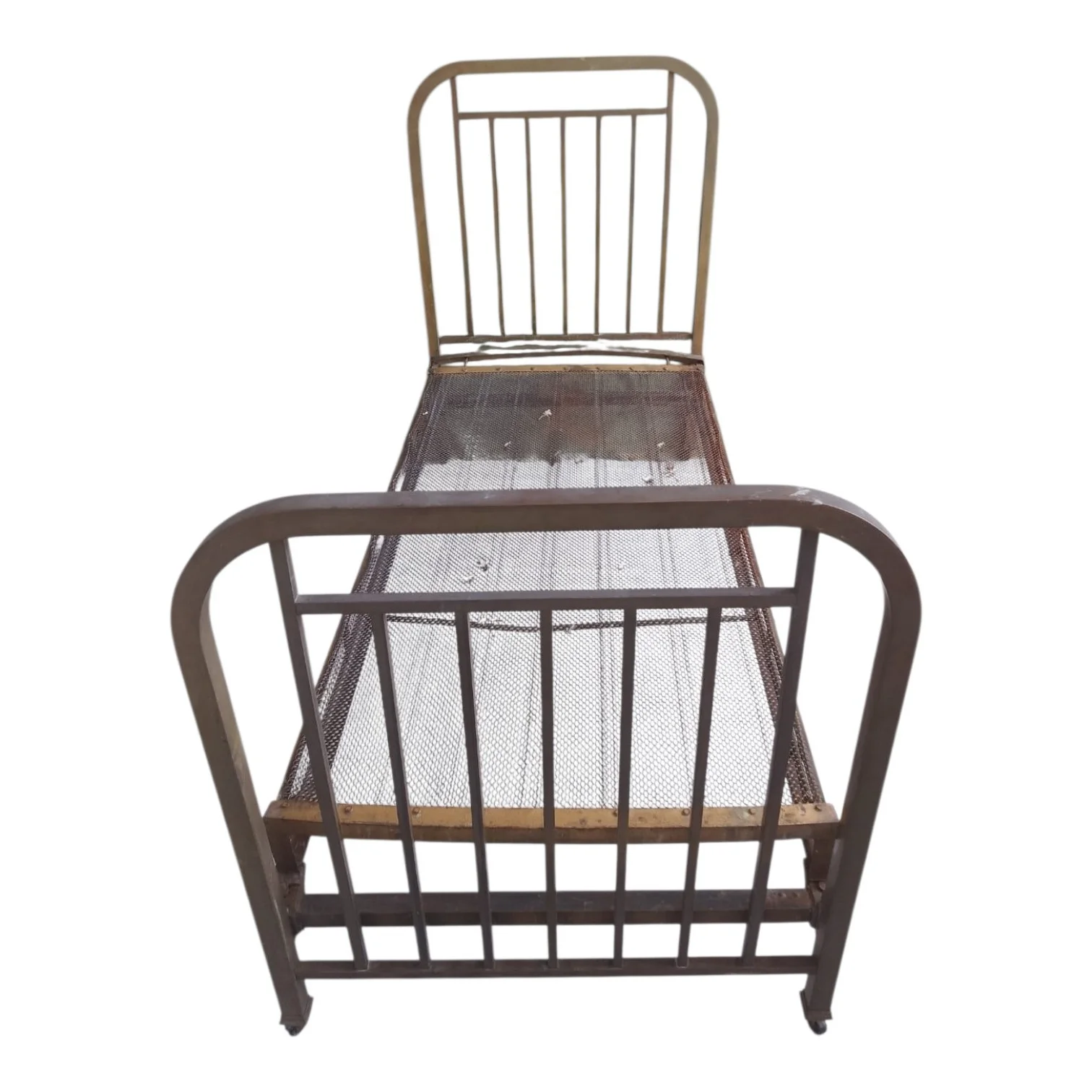 Cama de Bronce antigua 1 Plaza