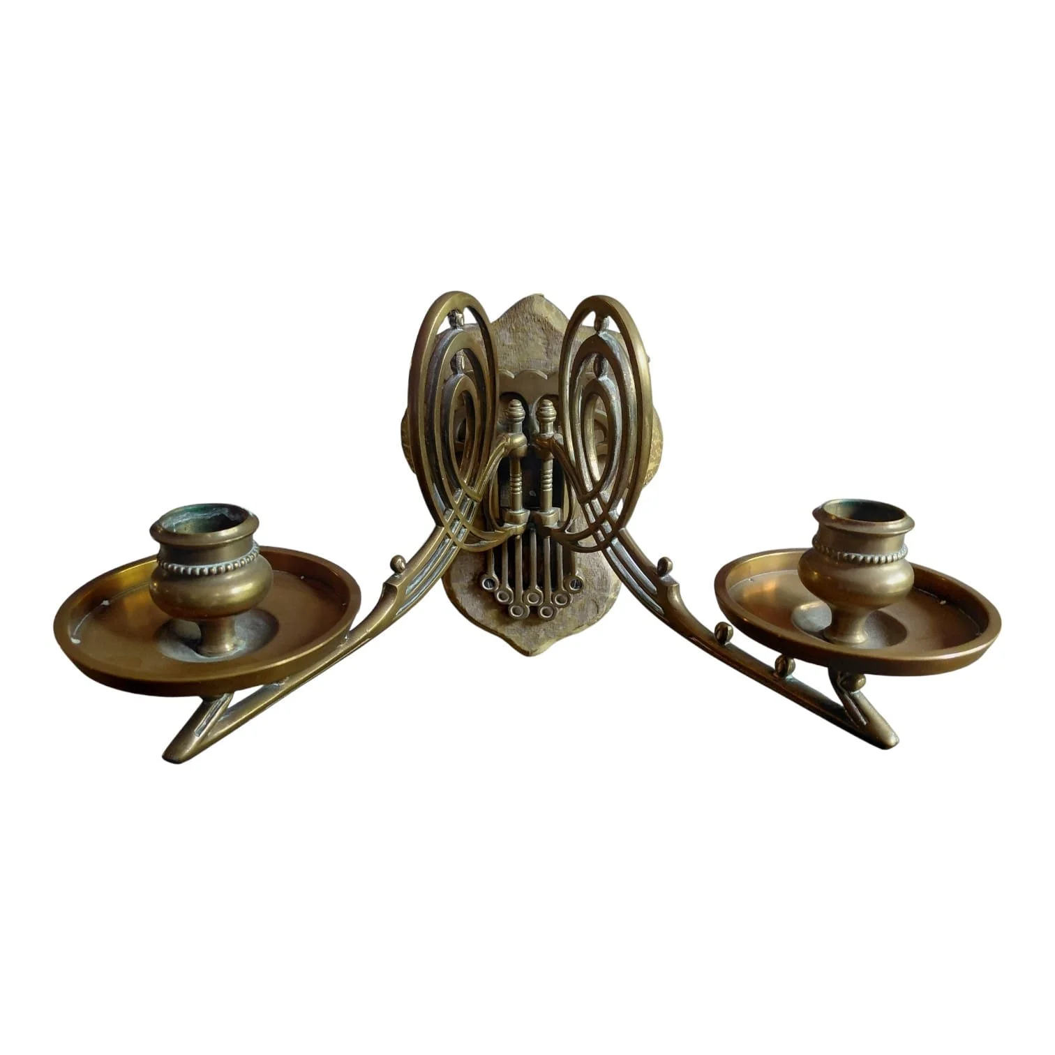 Juego X2 Candelabros Apliques de Pared Portavelas