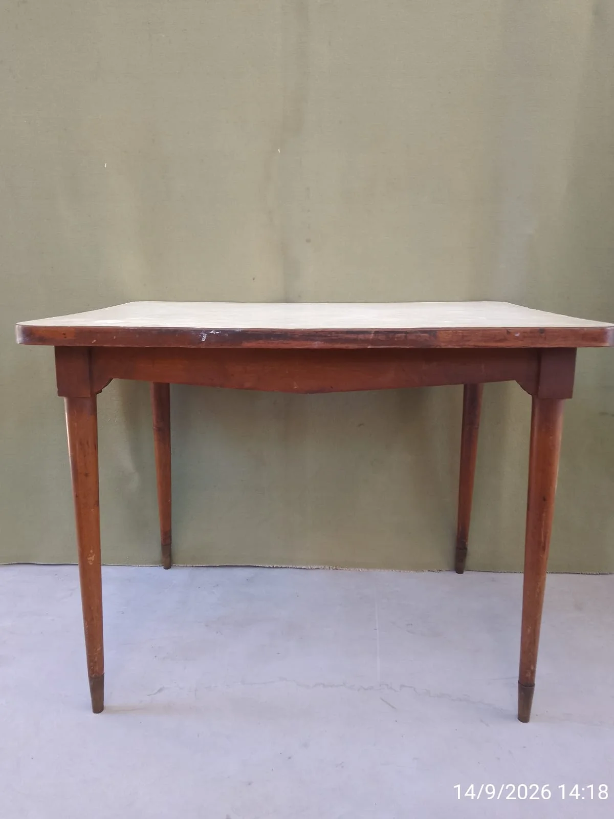 Mesa madera maciza con tapa enchapada — foto 5