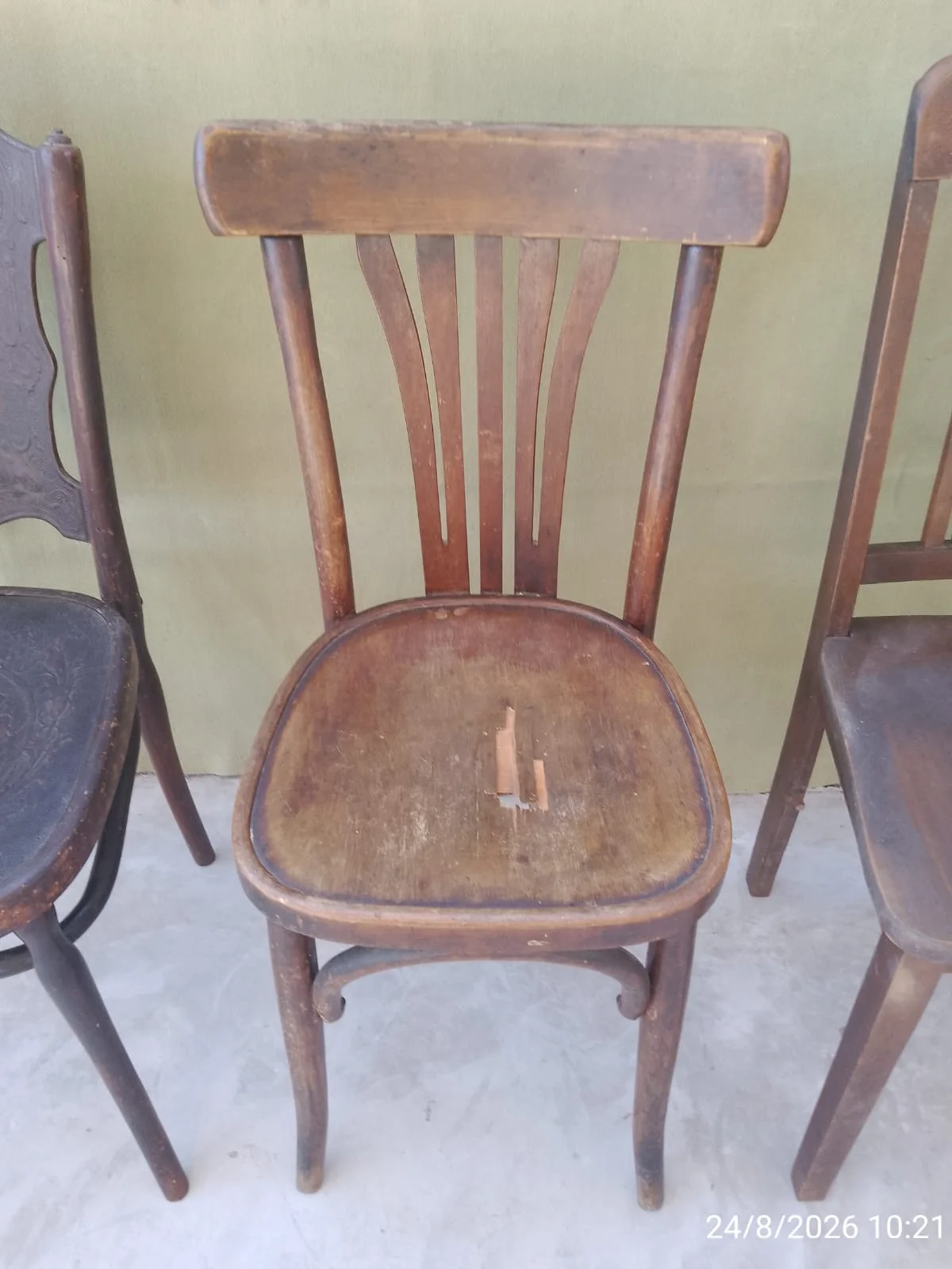 Juego X3 sillas de diseño para restaurar — foto 6
