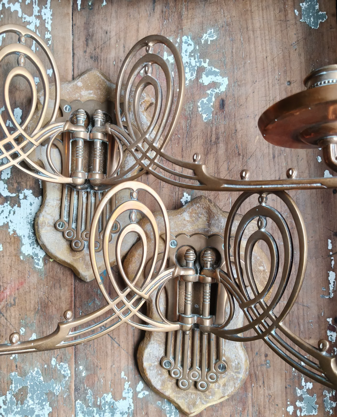 Juego X2 Candelabros Apliques de Pared Portavelas — foto 5