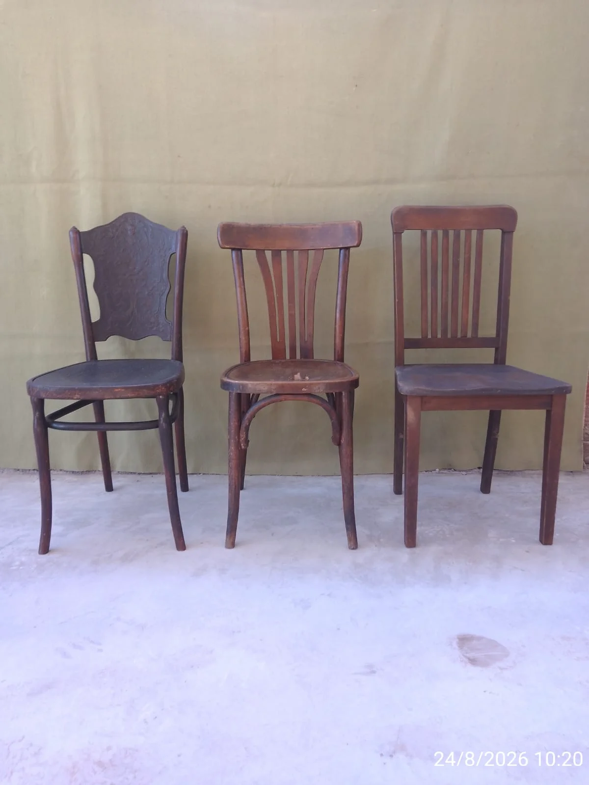 Juego X3 sillas de diseño para restaurar — foto 4