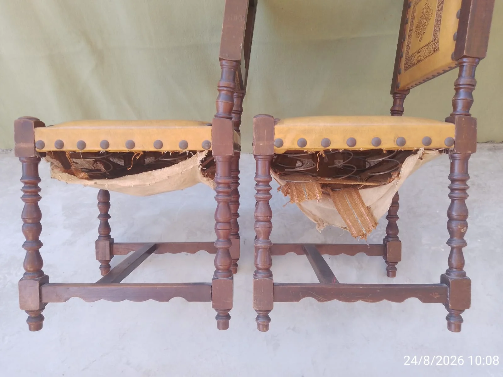 Juego x6 Sillas de estilo español a restaurar — foto 10