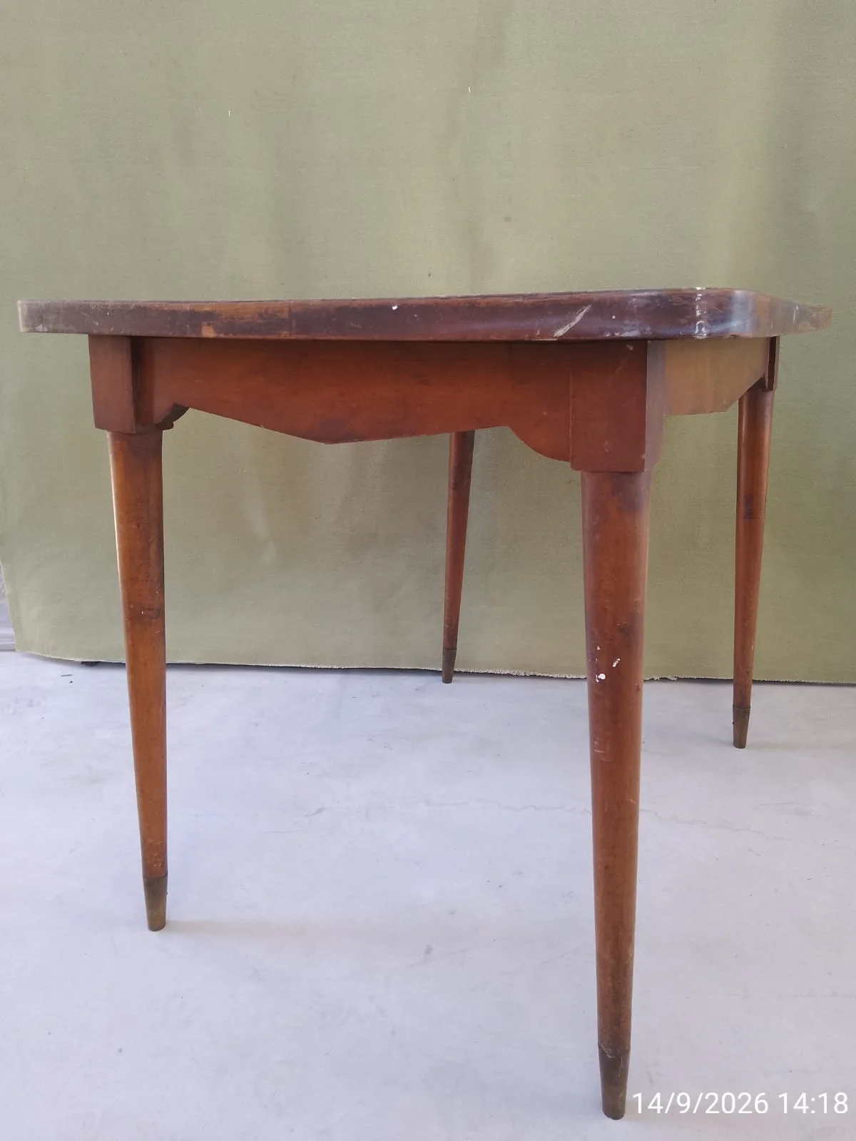Mesa madera maciza con tapa enchapada — foto 4