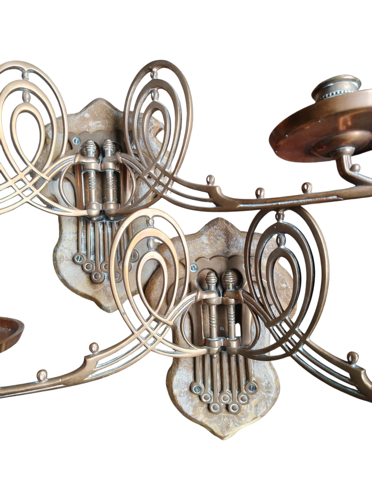 Juego X2 Candelabros Apliques de Pared Portavelas — foto 6