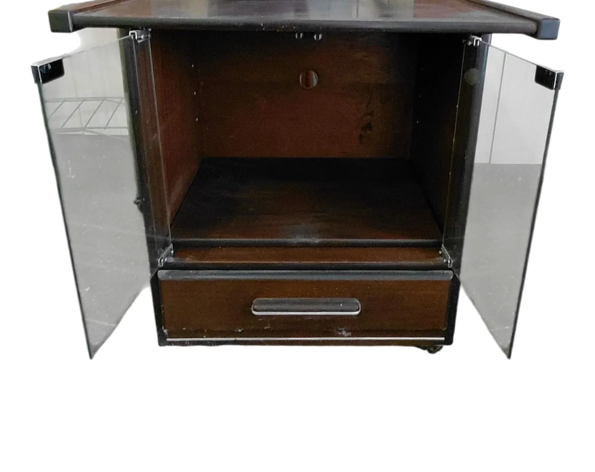 Mesa De Apoyo con Puertas De Vidrio y Cajón Cubiertero — foto 3