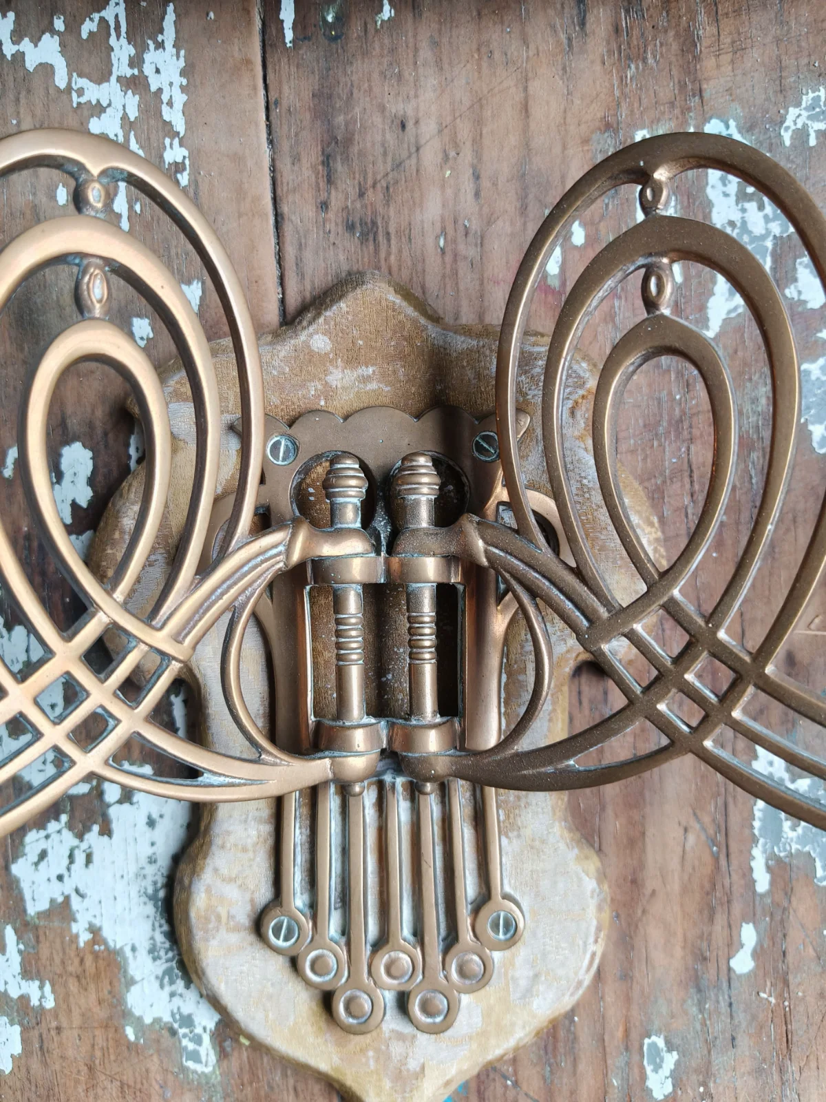 Juego X2 Candelabros Apliques de Pared Portavelas — foto 9