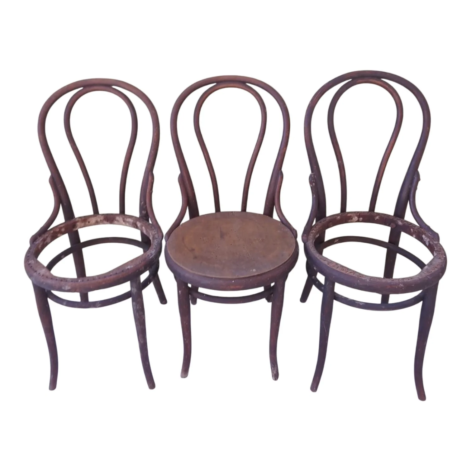 Juego X2 sillas Thonet de madera