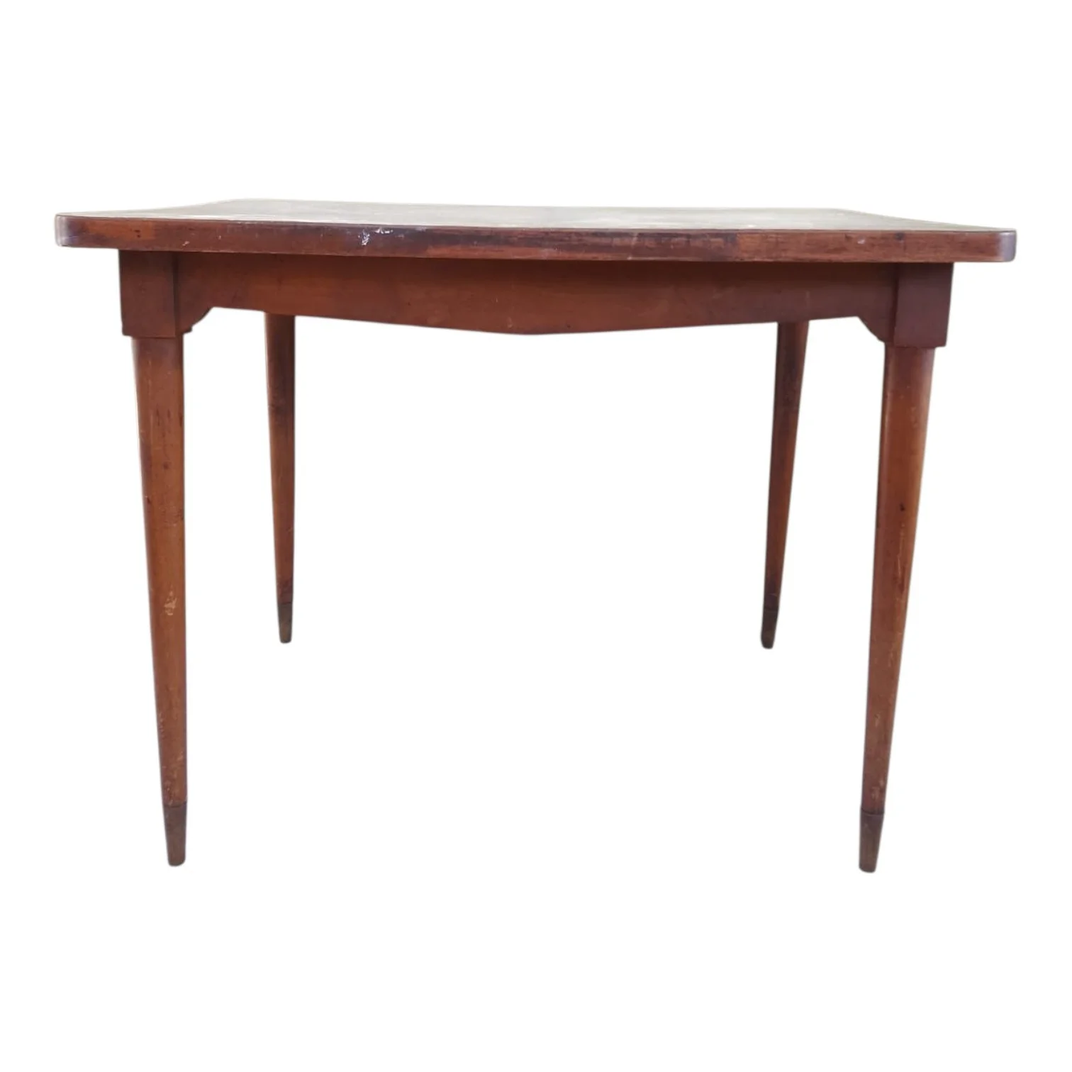 Mesa madera maciza con tapa enchapada